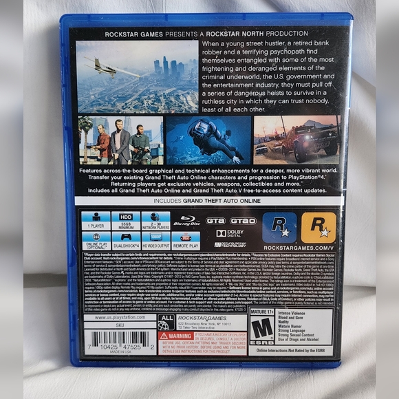 PS4 Game - Grand Theft Auto V (Five) - Picture 2 of 3